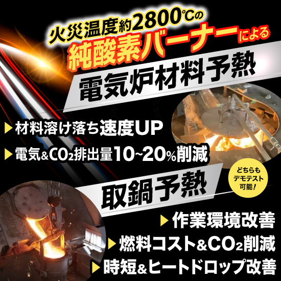デモテスト可能！環境対応 鋳物・取鍋予熱用純酸素バーナー | 岩谷産業 - Powered by イプロスものづくり