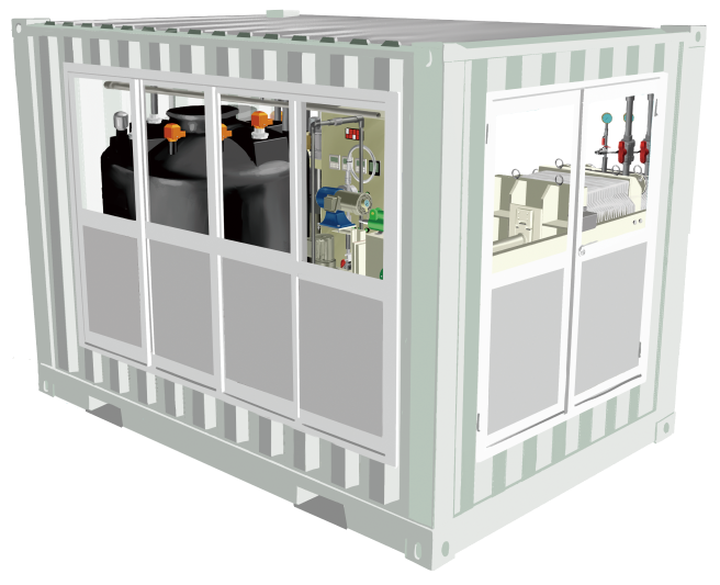 コンテナイン型排水処理装置 屋外仕様