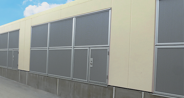 高速防水ガラリ（ウェーブ  ルーバ）