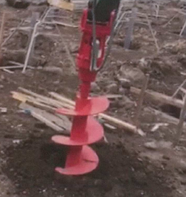 油圧アタッチメント『搭載型油圧オーガー』