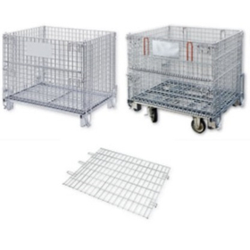 『かご型パレット＆吊上げ式かご型パレット(メッシュパレット)』