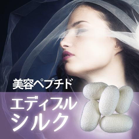 美容食品素材 シルクフィブロインペプチド『エディブルシルク』