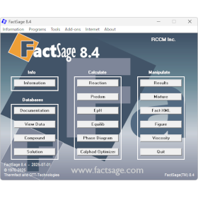熱力学平衡計算ソフトウェア『FactSage』
