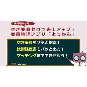 クラウド要員管理アプリ『ようかん』