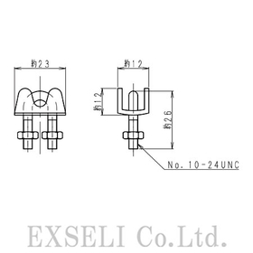 【ステンレス製ワイヤークリップ 3mm用】SUS ワイヤクリップ