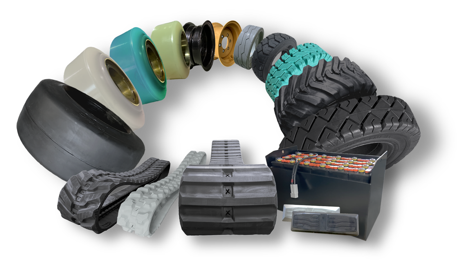 ノーパンクタイヤ　ORタイヤ　ホイール　カーボン・ウレタン製品