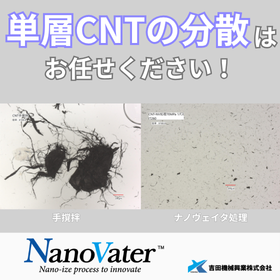 単層CNTの分散ができる湿式メディアレス微粒化装置のご紹介
