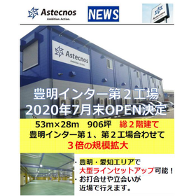 【NEWS】Opened at the end of July 2020: Toyoake Interchange No. 2 Factory