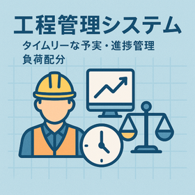 【工程管理】タイムリーな予実・進捗管理/負荷配分をシステム化