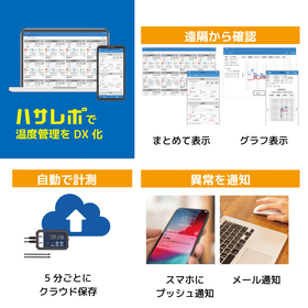 IoT温度管理システム「ハサレポ」自動記録と異常通知で巡回不要に
