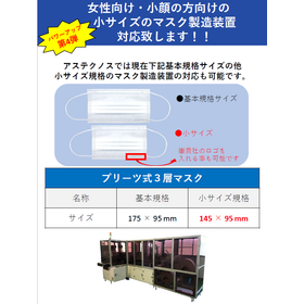 マスク製造装置 パワーアップ第4弾　小さいサイズのマスク装置