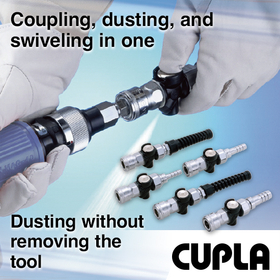 Air Dusting Without Tool Removal! DUSTER CUPLA Quick Connect Couplings