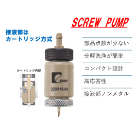 接液部カートリッジ方式!スクリューポンプAMD7シリーズ