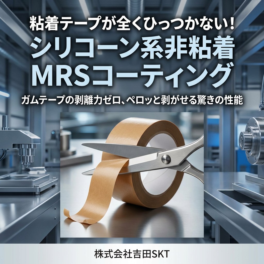 粘着テープが全くひっつかない シリコーン系非粘着コーティング | 吉田