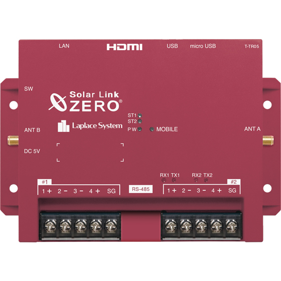 コンパクトな高機能計測制御端末 Solar Link ZERO ラプラス・システム