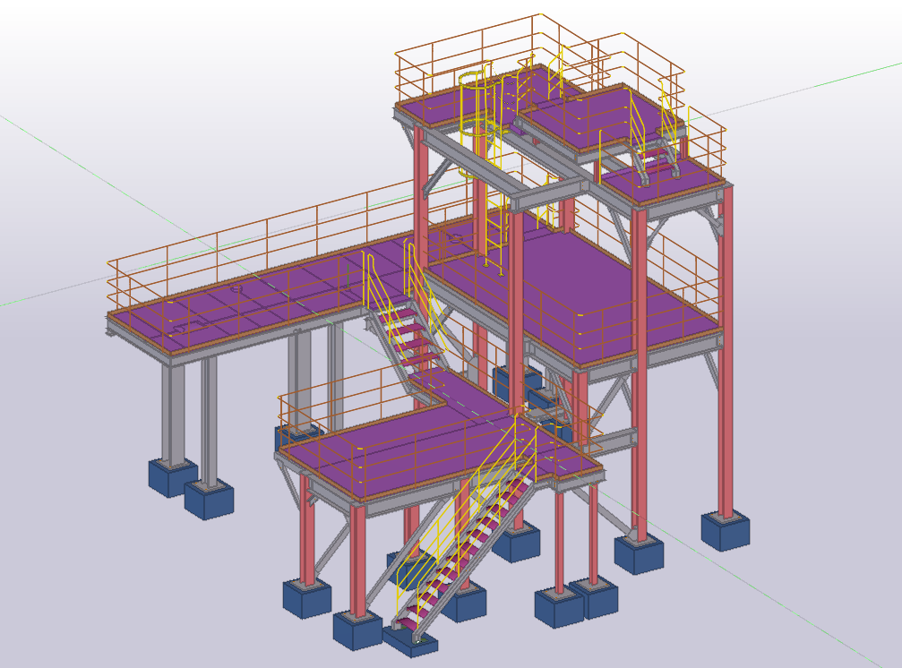 Tekla Structuresによる一貫システム【 架台 】