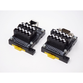 RJ45/D-Sub9対応コネクタ端子台（プッシュイン）