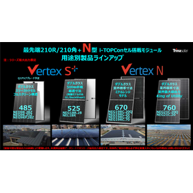 太陽光発電モジュール　バーテックスシリーズ