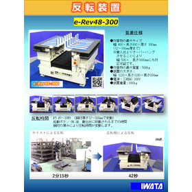 省力化・生産性向上を実現！小型鋼材反転機：e-REV48-300