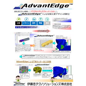 工具研削グラインディングソフトの形状データで切削シミュレーション