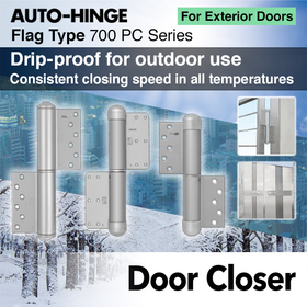 Hinges for Exterior Doors: AUTO-HINGE Flag Type 700 Series / PC Series