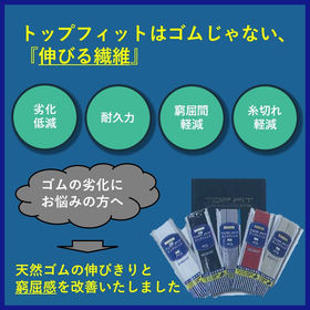 【ゴムの劣化にお悩みの方へ】伸びる繊維『トップフィット』