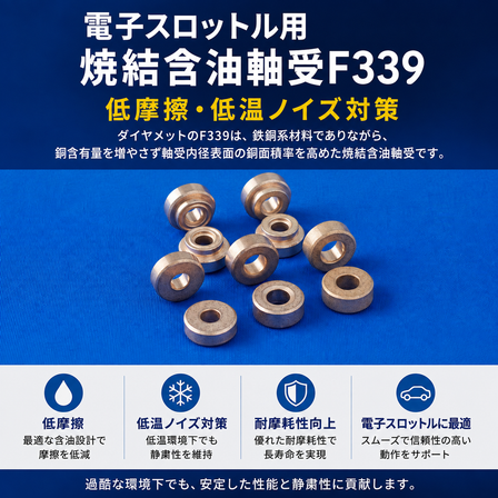 電子スロットル用焼結含油軸受F339.png