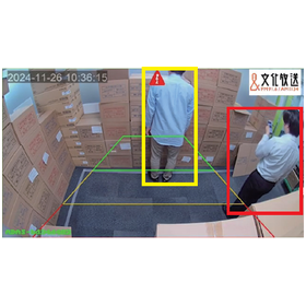 歩行者検知AIカメラ相互警告システム