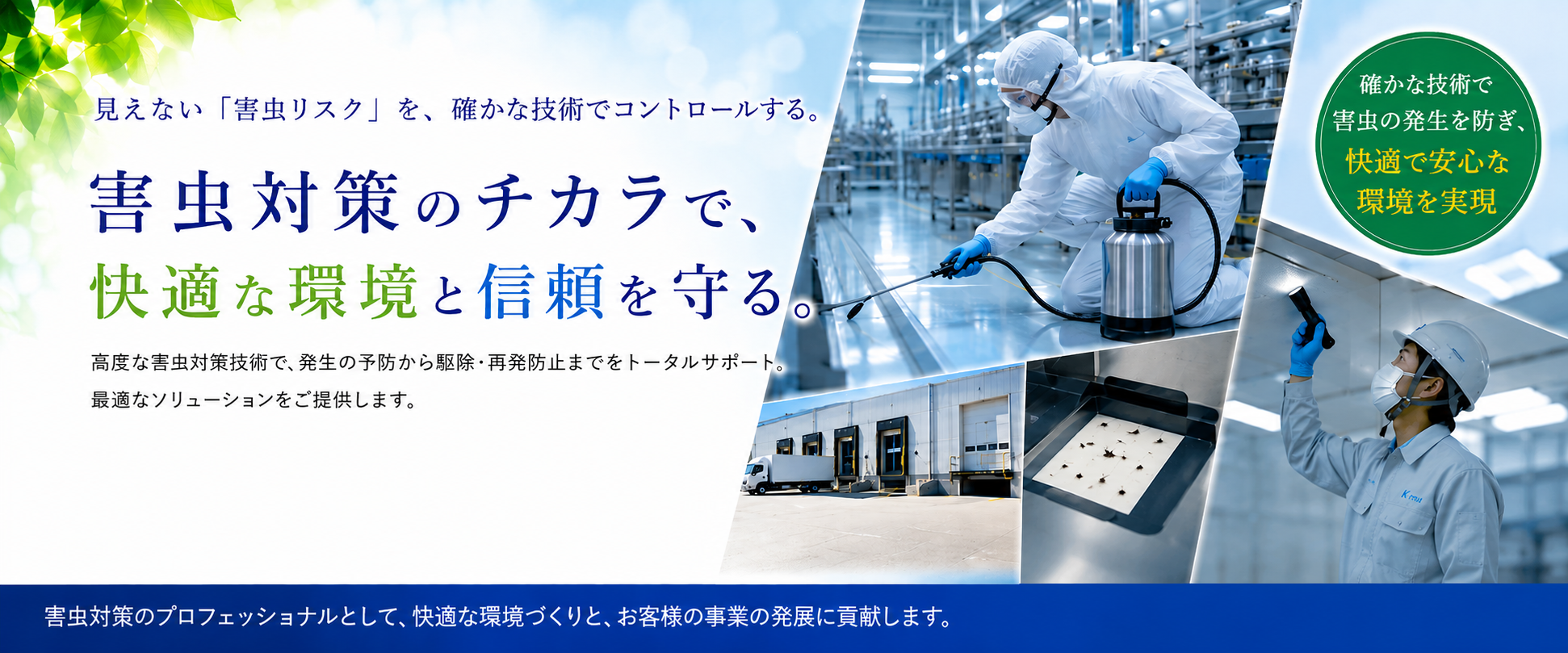 害虫対策|作業効率・品質・安全性を守る環境管理