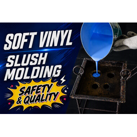 Soft vinyl slash molding material