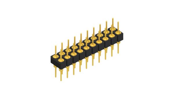 MK205 2.54mmピッチ ピンヘッダ 2列 2-100ピン アクアス | イプロス