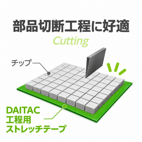 電子部品の工程材に好適! DAITAC 工程用ストレッチテープ