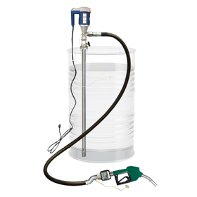 Integrated flow meter electric drum...