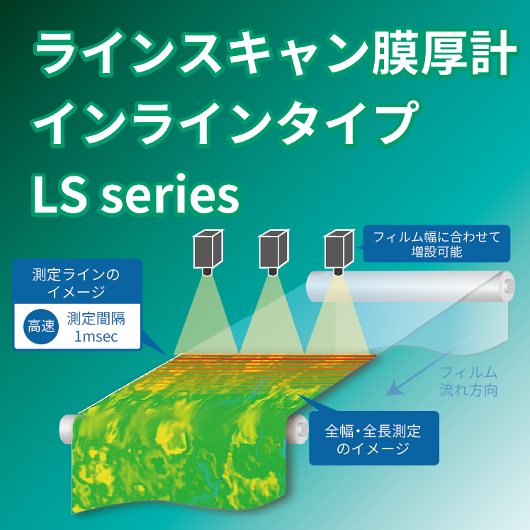 ラインスキャン膜厚計　インラインタイプ　