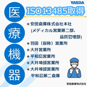 規格ISO13485取得済みのメディカル拠点一覧
