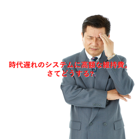 変化に取り残された古いシステムと高額な維持費。見直したいが．．．