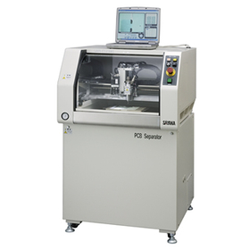 ツインテーブル式高速ルーター基板分割機