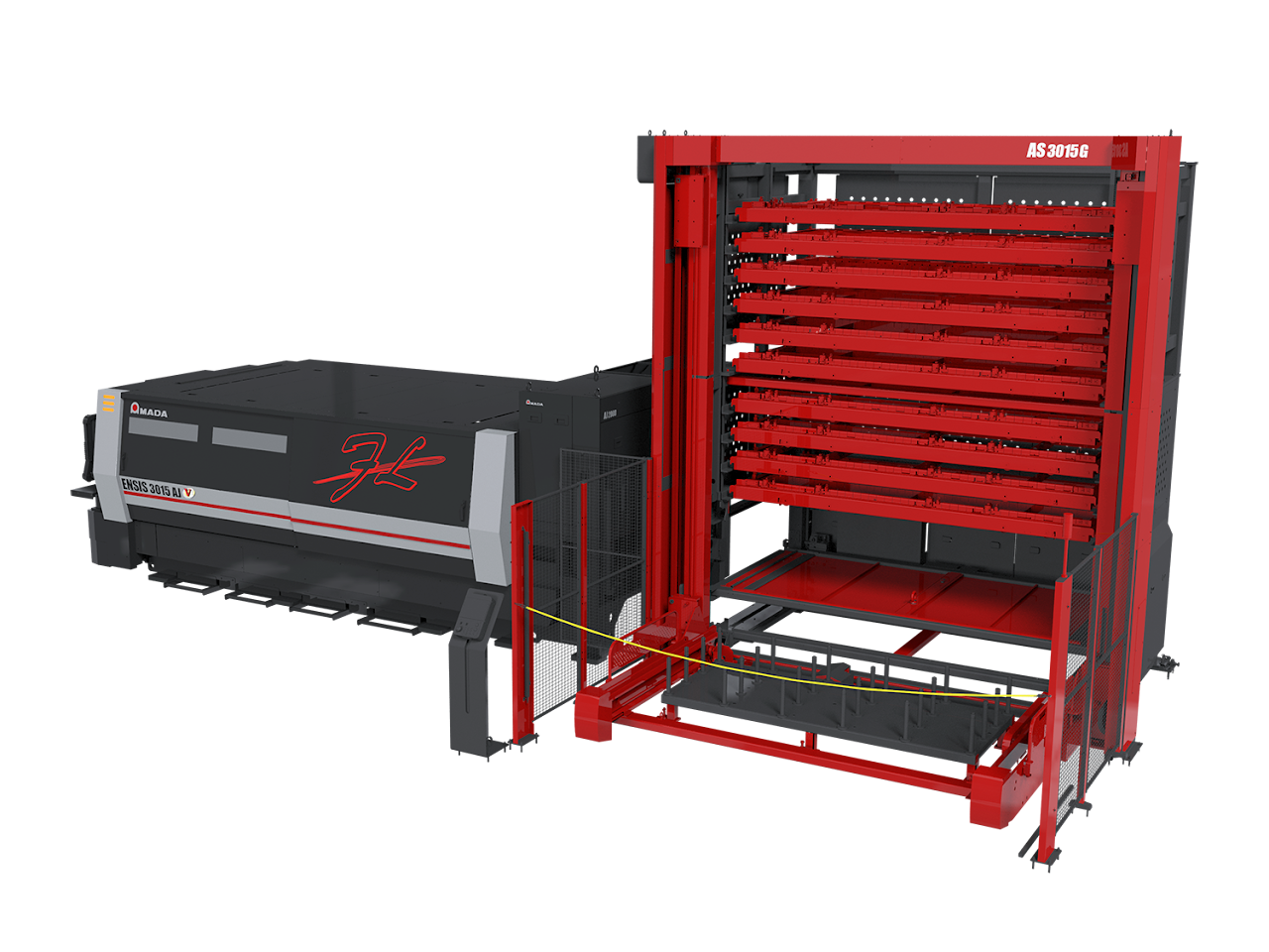 レーザマシン用低ハイトパレットチェンジャー『AS-3015C』