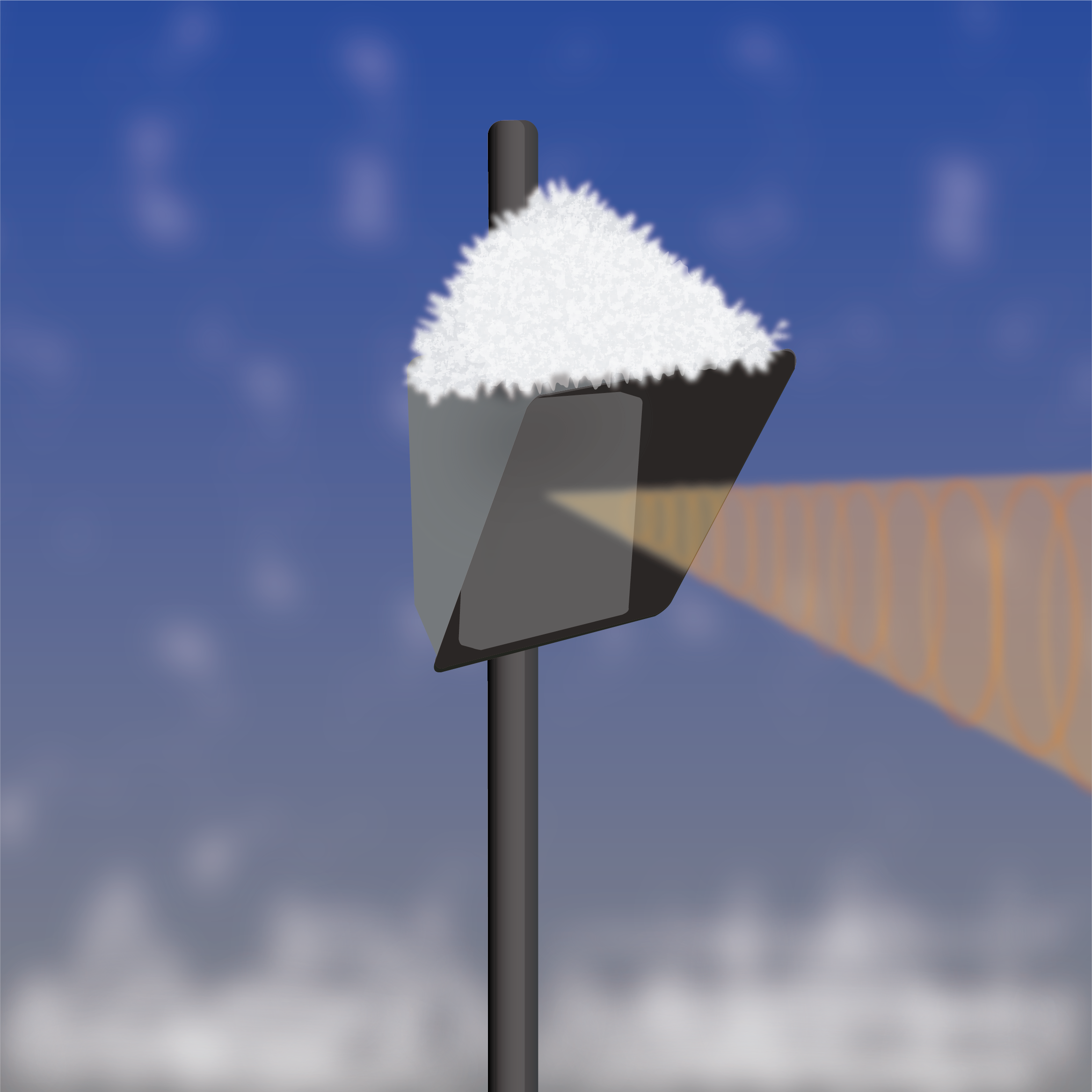 着雪防止リフレクタ・着雪防止カバー