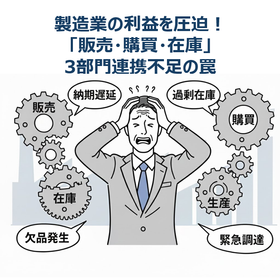 製造業の利益を圧迫！「販売・購買・在庫」3部門連携不足の罠