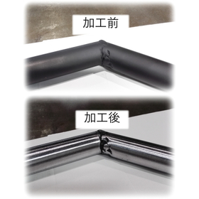 曲げパイプ外周ベルト研磨装置｜曲げR部の均一研磨・省力化に最適