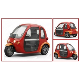 "Triswing" Swing-type Electric Cabin Trike