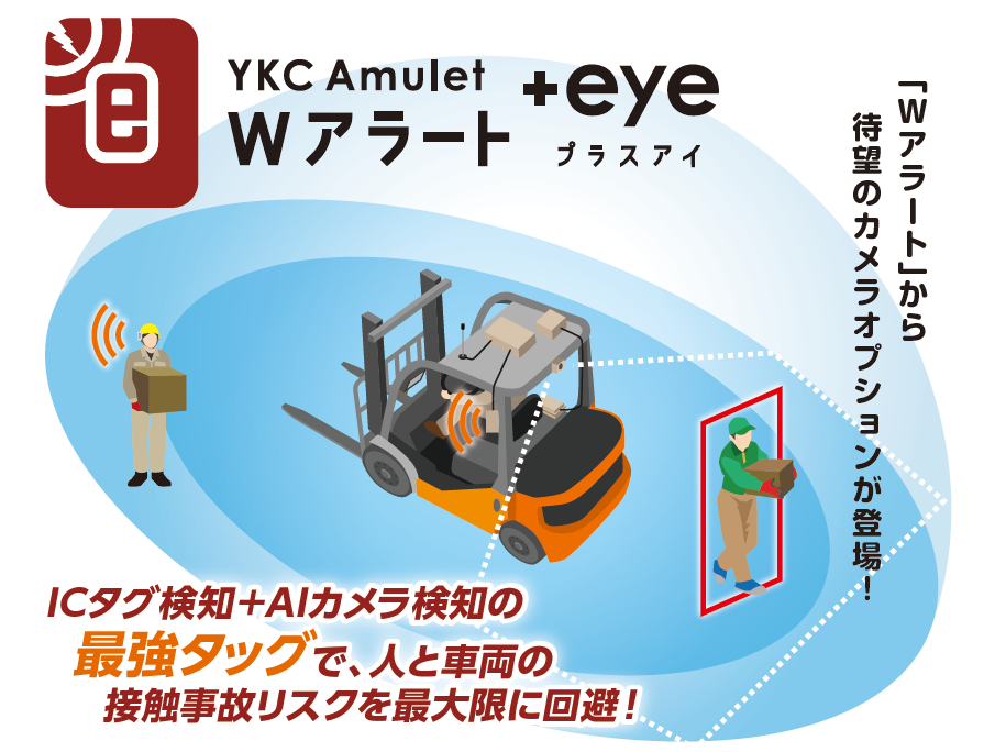 AIカメラで作業者の接近を検知！　Wアラートプラスアイ