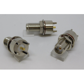 SMA type coaxial connector receptacle jack