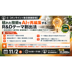 枯れた技術をAIで再編集するR&Dテーマ創出法