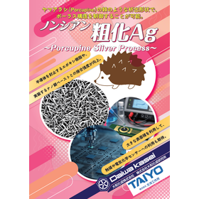 制御可能なポーラス構造が得られるノンシアン粗化Agめっき