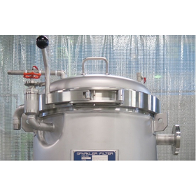 スパークラーフィルター＜食品製造業向けワンタッチ式開閉装置＞