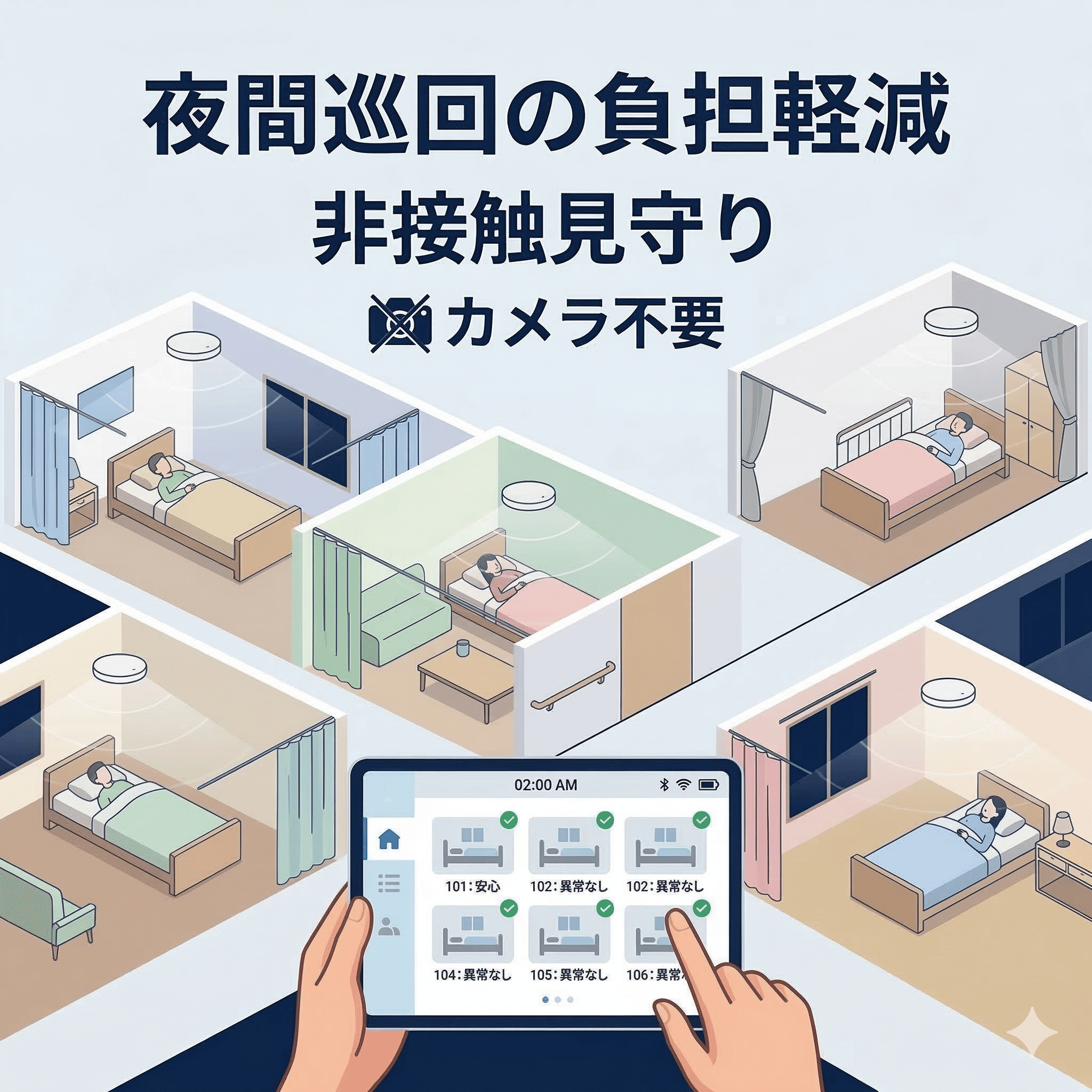 MotionCatch｜夜間巡回の省力化 見守りセンサー SE