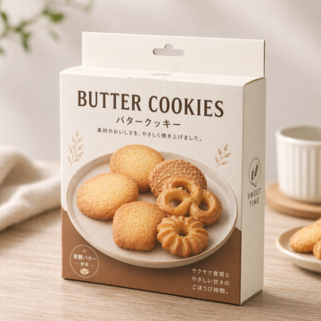 お菓子向け｜吊り下げ用ヘッダー付き箱