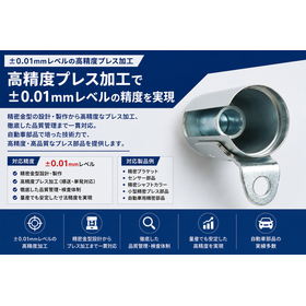 &plusmn;0.01mm対応 複雑高精度プレス加工　鍛造＋切削&rarr; プレス化